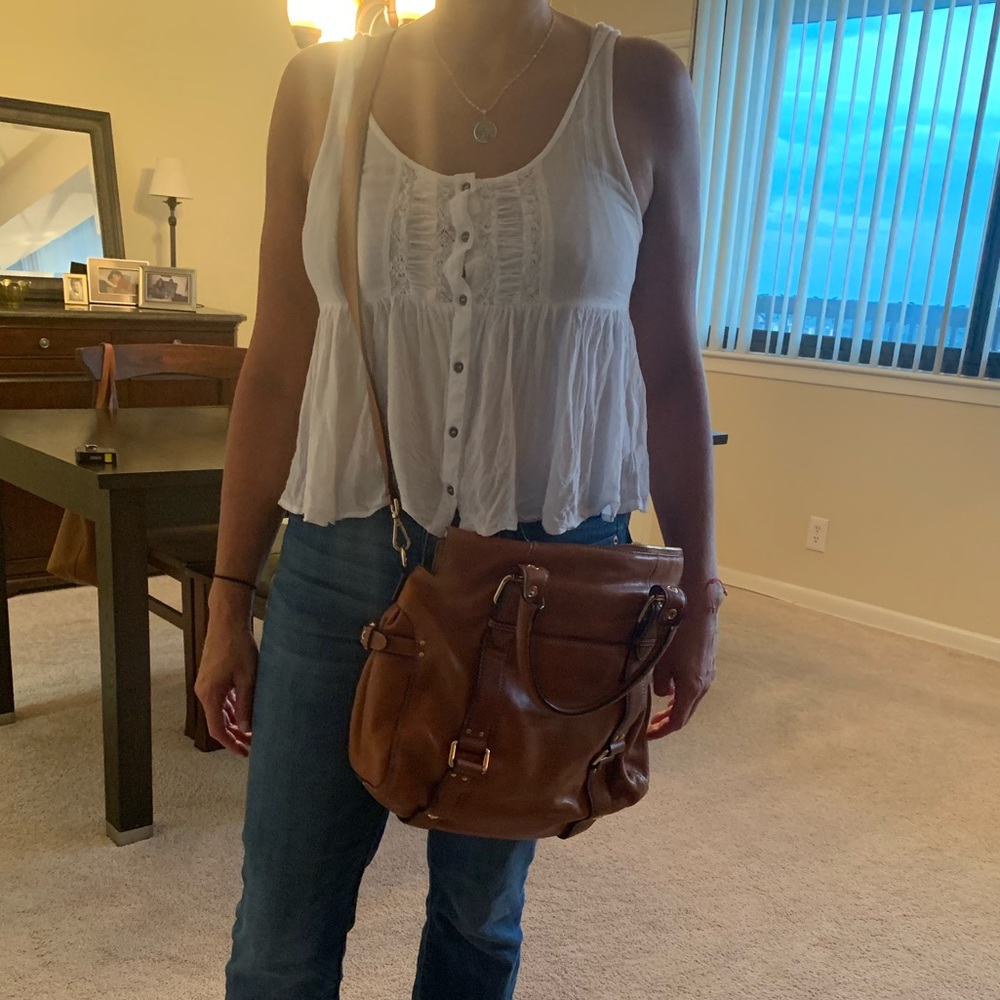 Leather satchel
